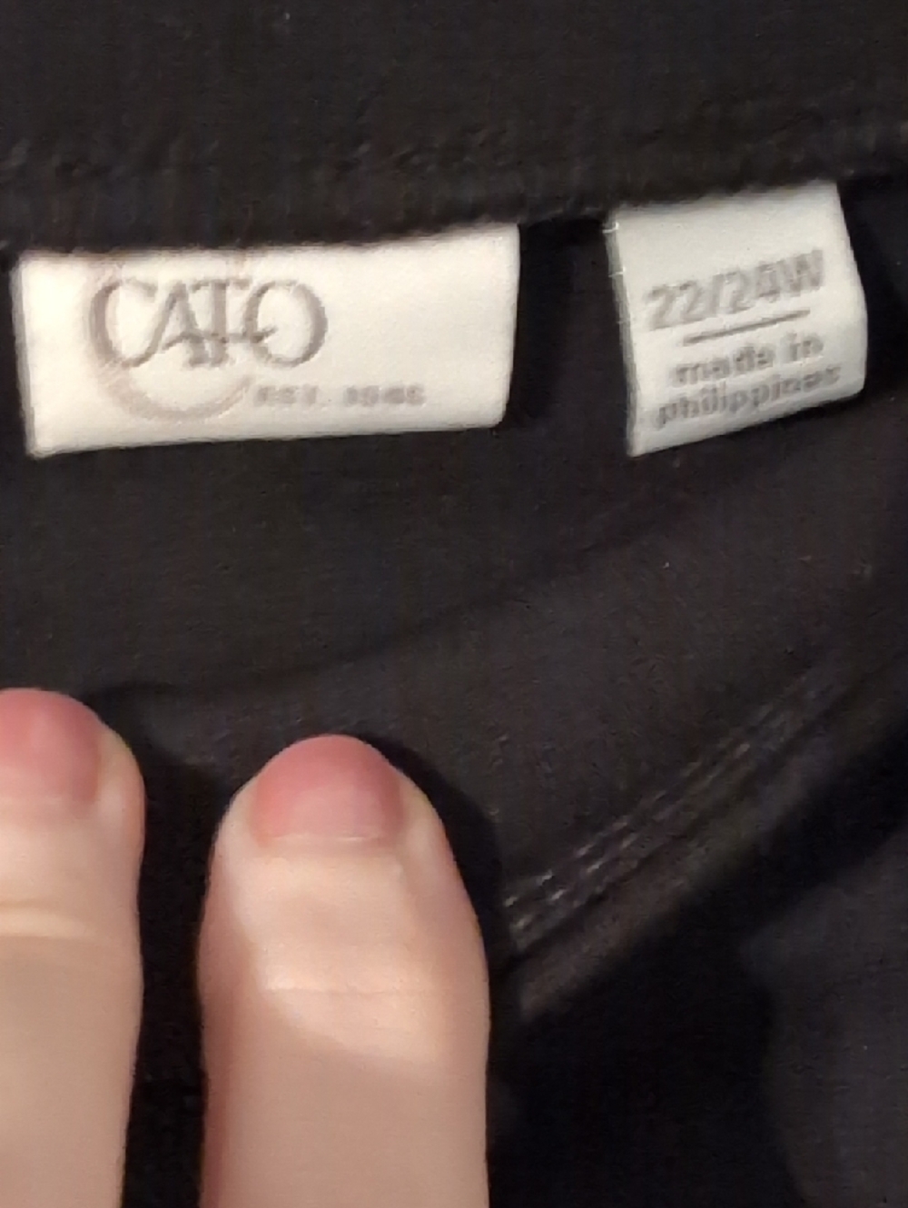Cato Black Pencil Skirt - Picture 2 of 3